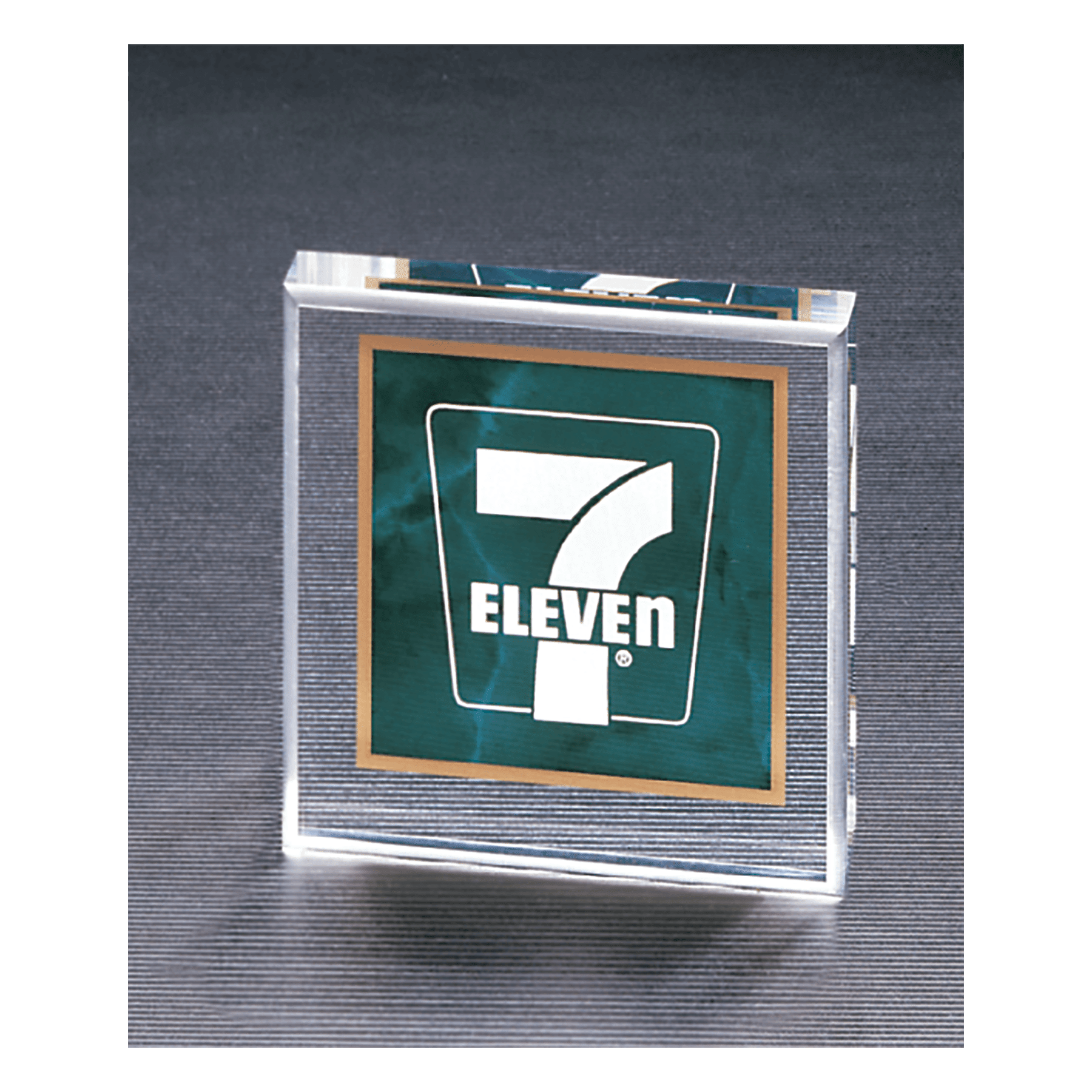3 3/4 " x 3 3/4" Emerald Marble Design Acrylic Paperweight