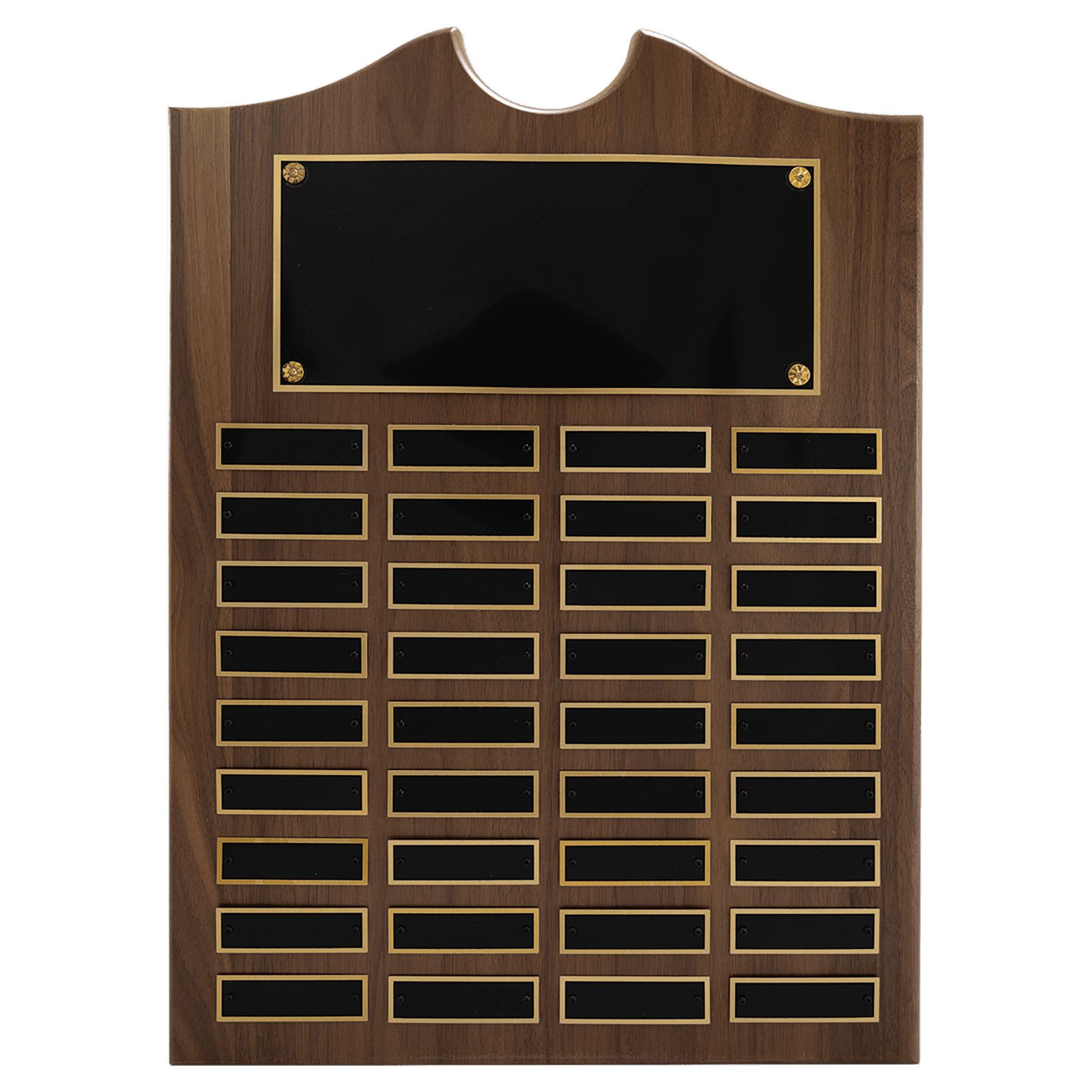 14" x 20"/Plates 7/8" x 2 3/4" American Walnut 36 Plate Perpetual