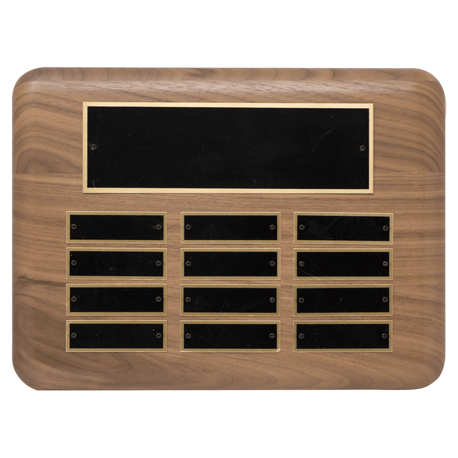 9" x 12"/Plates 7/8" x 2 3/4" American Walnut 12 Plate Perpetual